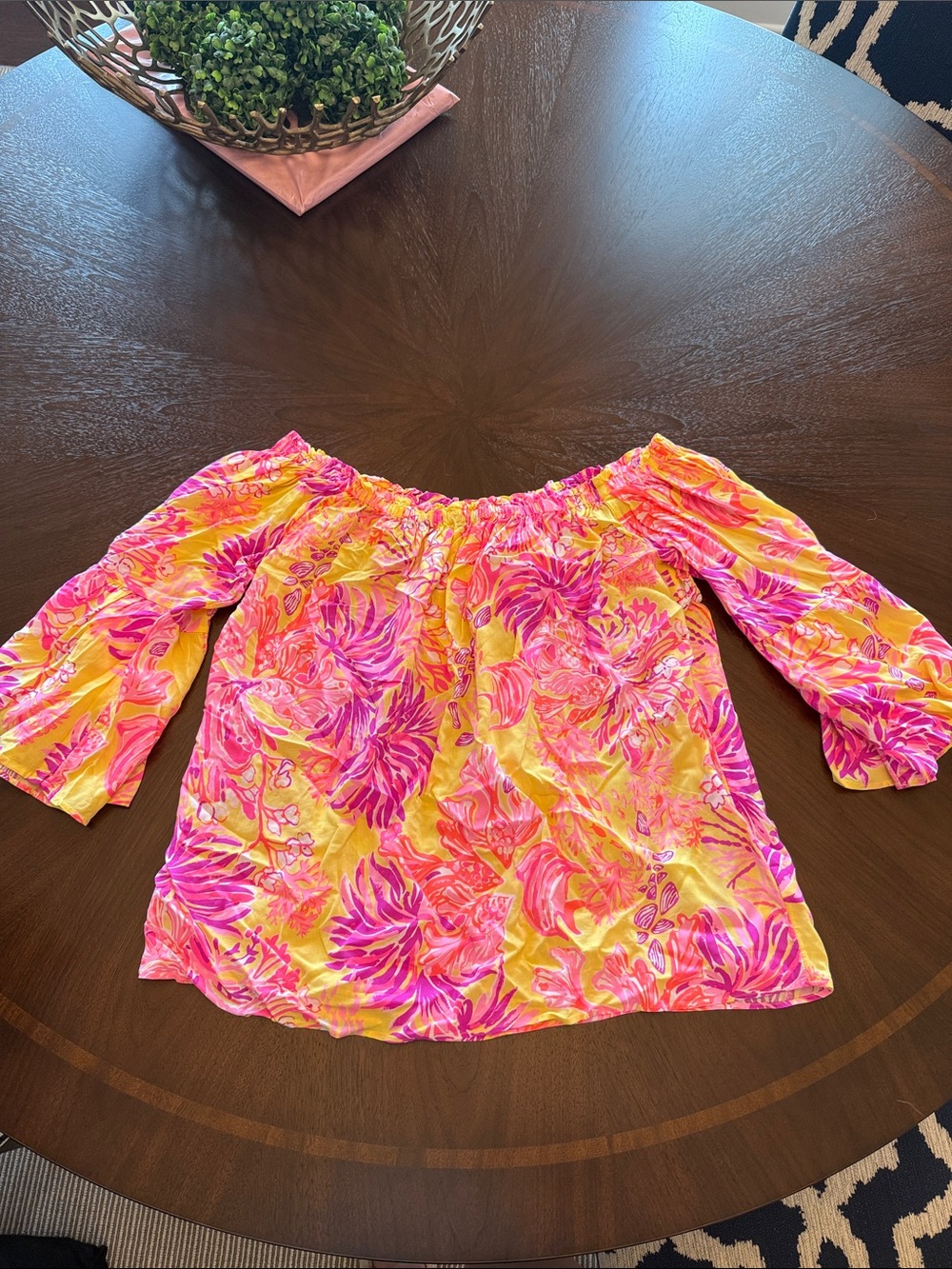 Lilly Pulitzer Nevie Off the Shoulder Top